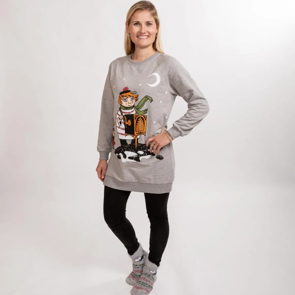Alma-Collegetunika Tuu-Tikki Harmaa