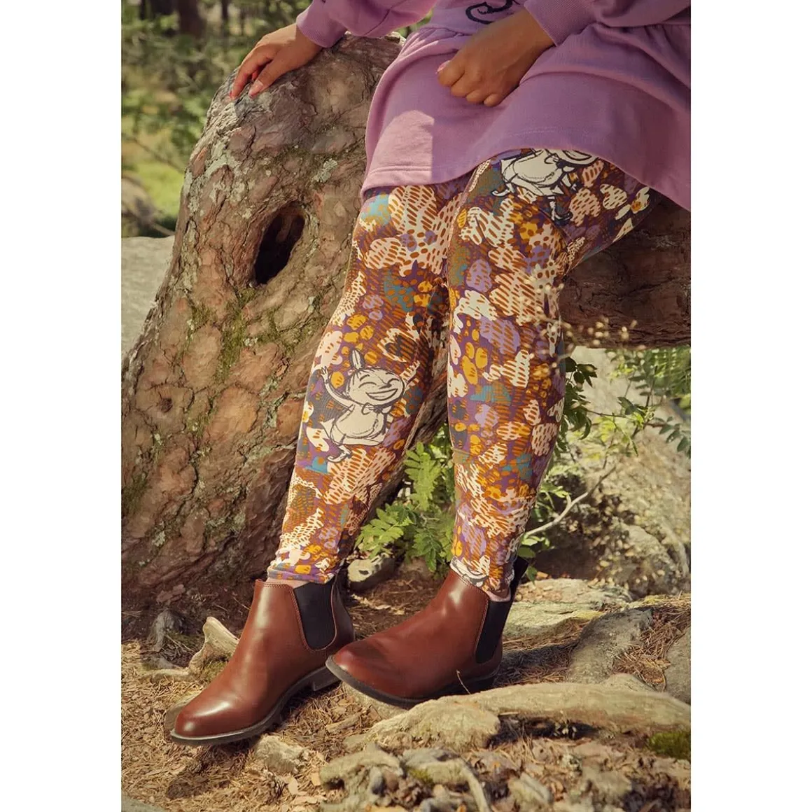 Elise-Leggingsit Tanssi Violetti