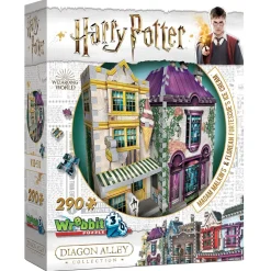 Harry Potter Matami Malkinin Kaapukauppa Ja Qaino Vahvahqon Jaatelobaari 3D-Palapeli