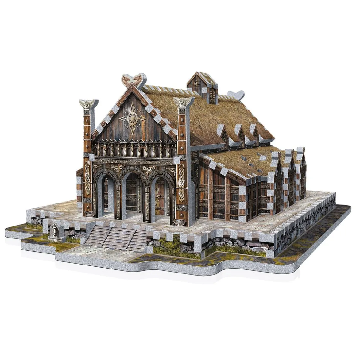 Lotr Golden Hall Edoras 3D-Palapeli
