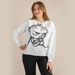 Manna-Collegepaita Sketch Pikku Myy Valkoinen
