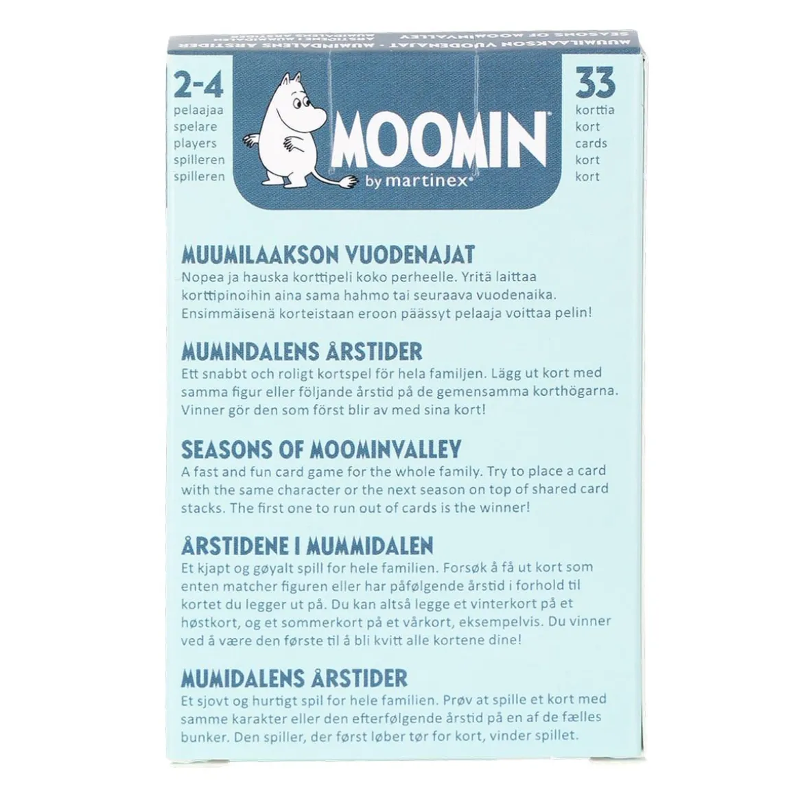Muumilaakson Vuodenajat -Korttipeli