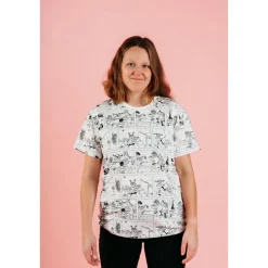 Oiva-T-Paita Puuhakas Luonnonvalkoinen