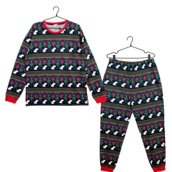 Ornamentit-Pyjama Miesten Malli Tummansininen