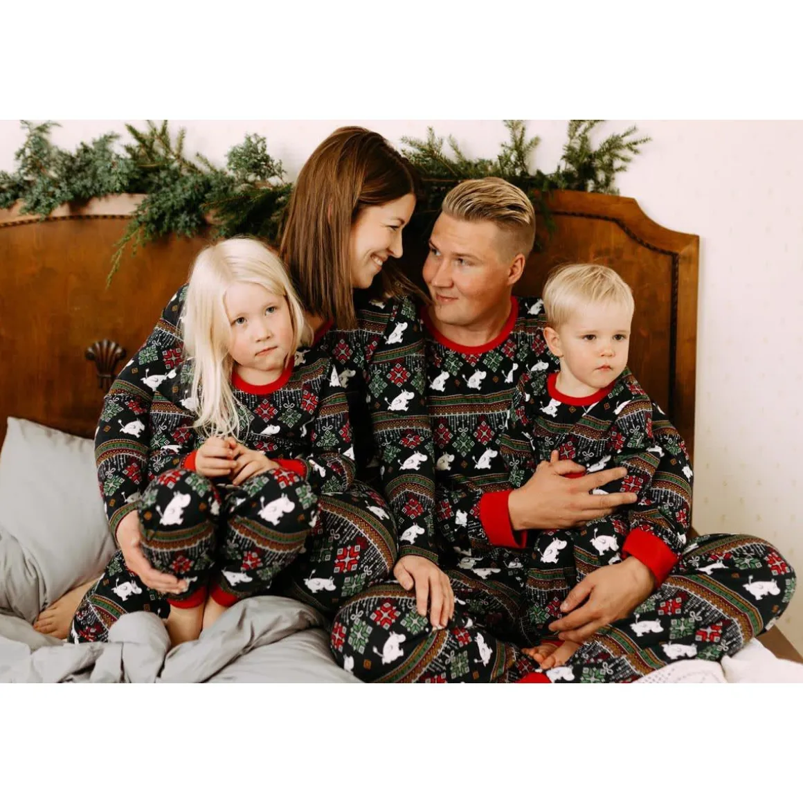 Ornamentit-Pyjama Miesten Malli Tummansininen