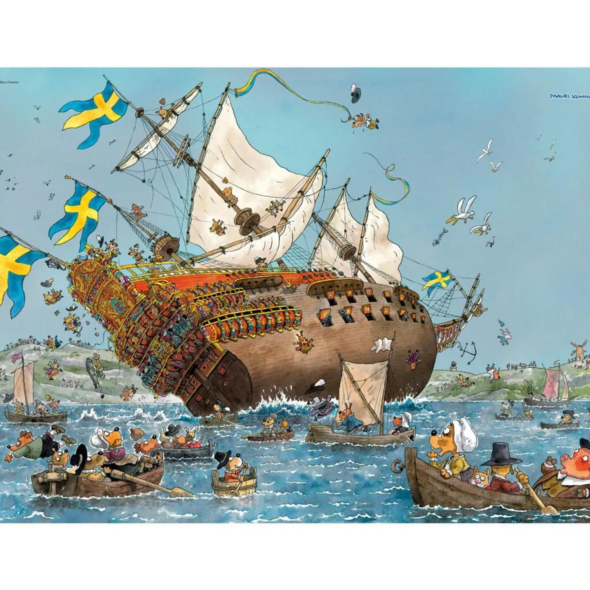 Palapeli 500 Palaa Vasa-Laiva