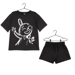 Pikku Myy -Shortsipyjama Naisten Musta