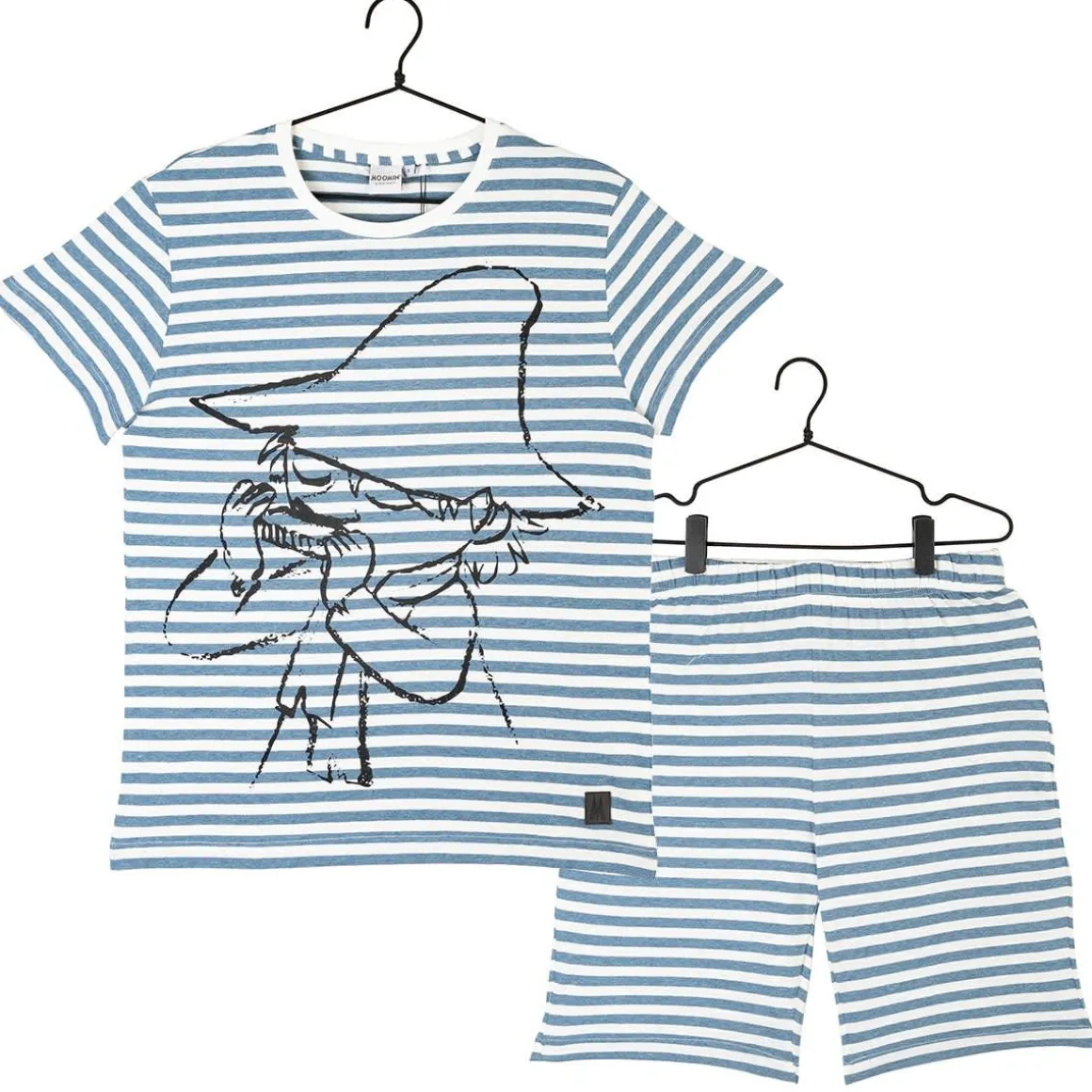 Sketch-Shortsipyjama Nuuskamuikkunen Vaaleansininen