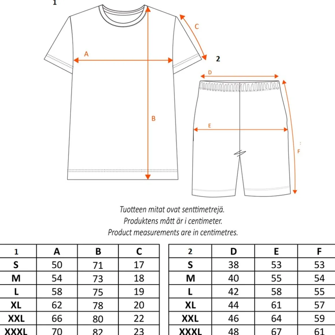 Sketch-Shortsipyjama Nuuskamuikkunen Vaaleansininen