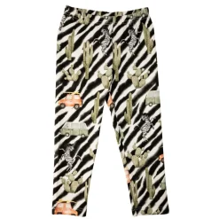 Zepra-Leggingsit Mustavalkoinen